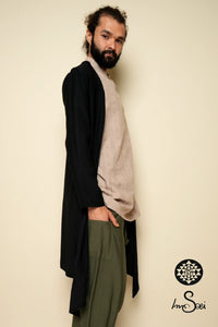 Black Linen V. Cardigan
