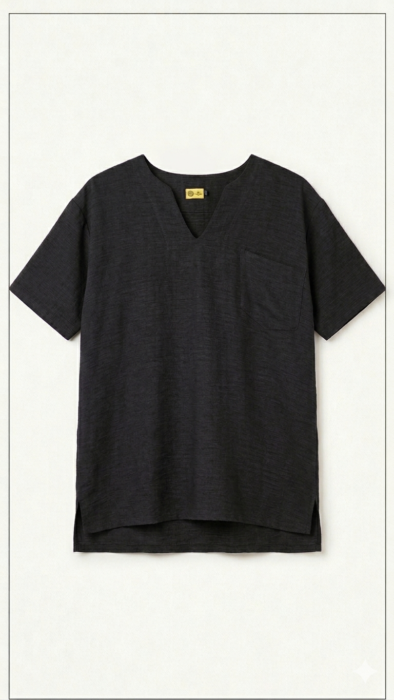 V Neck Linen T-shirt