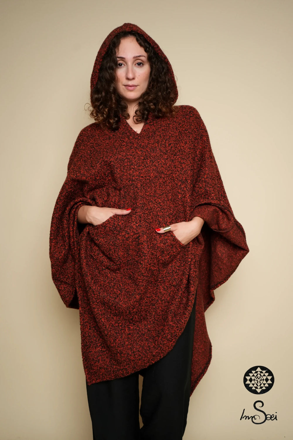 Bordeaux Pure Cotton Poncho