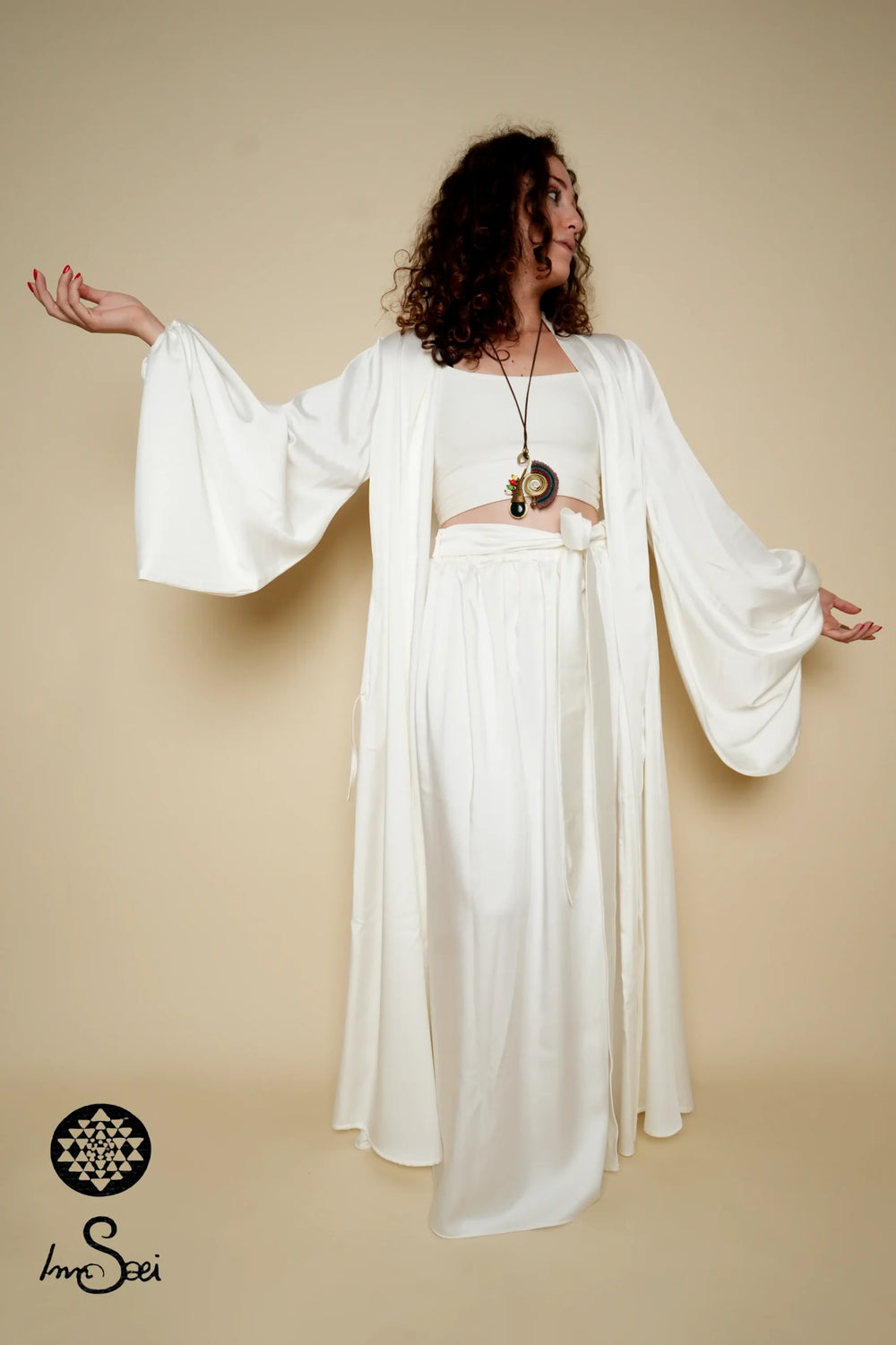 White Satin Set