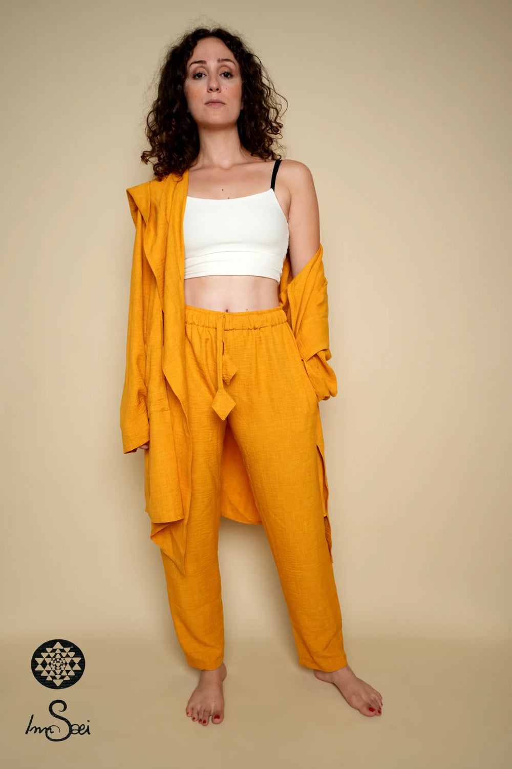 Mustard Linen Pants