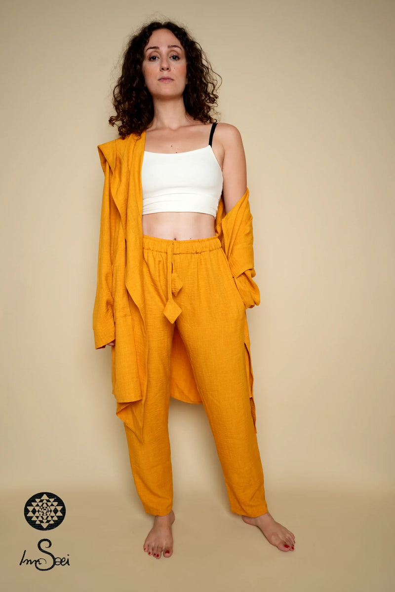 Mustard Linen Pants
