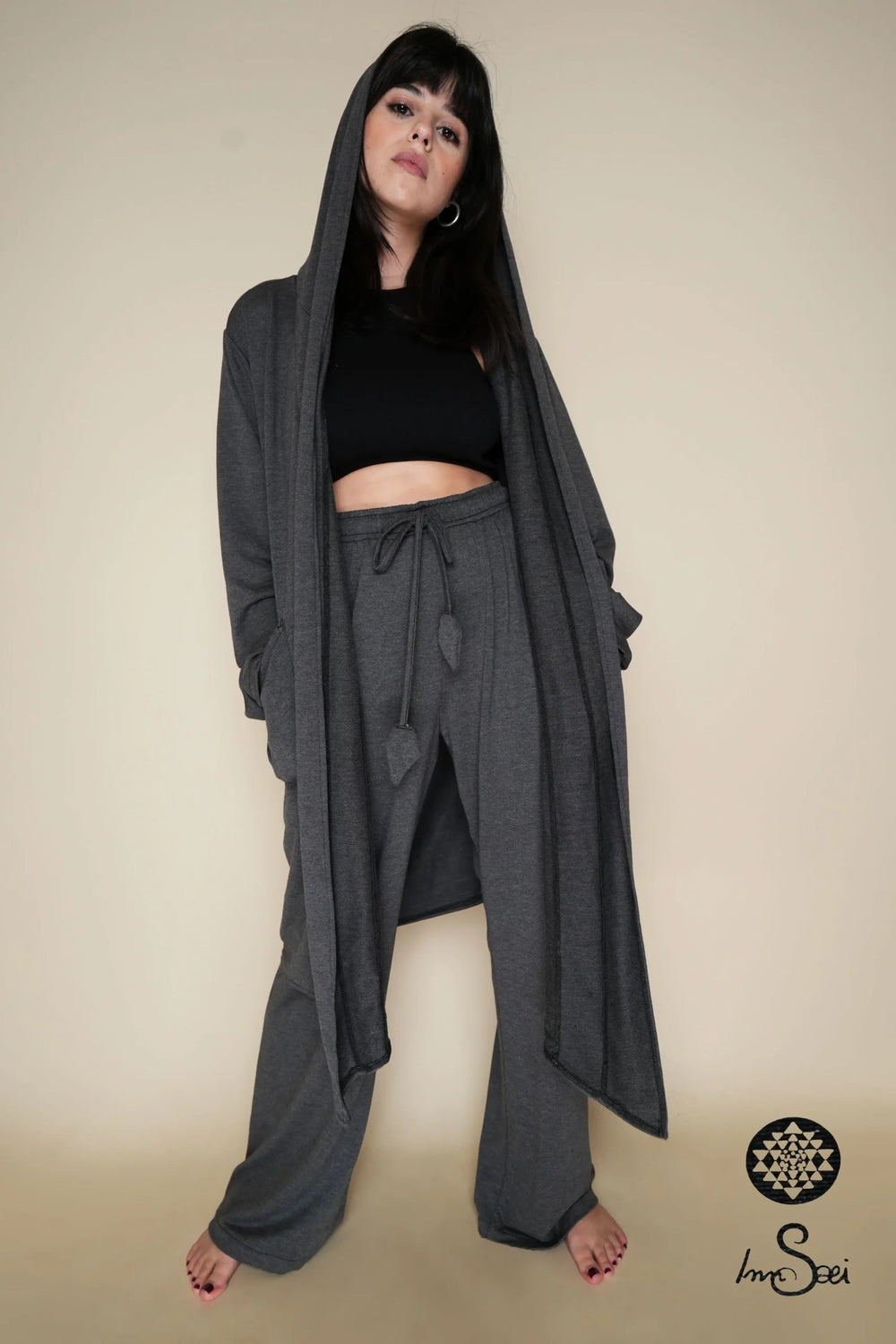 Vortex Grey Cotton Cardigan