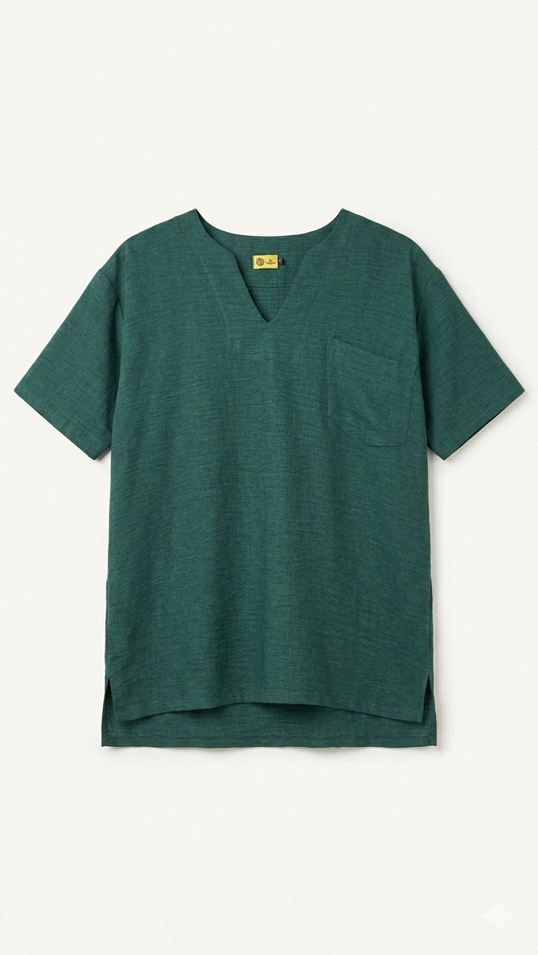 V Neck Linen T-shirt