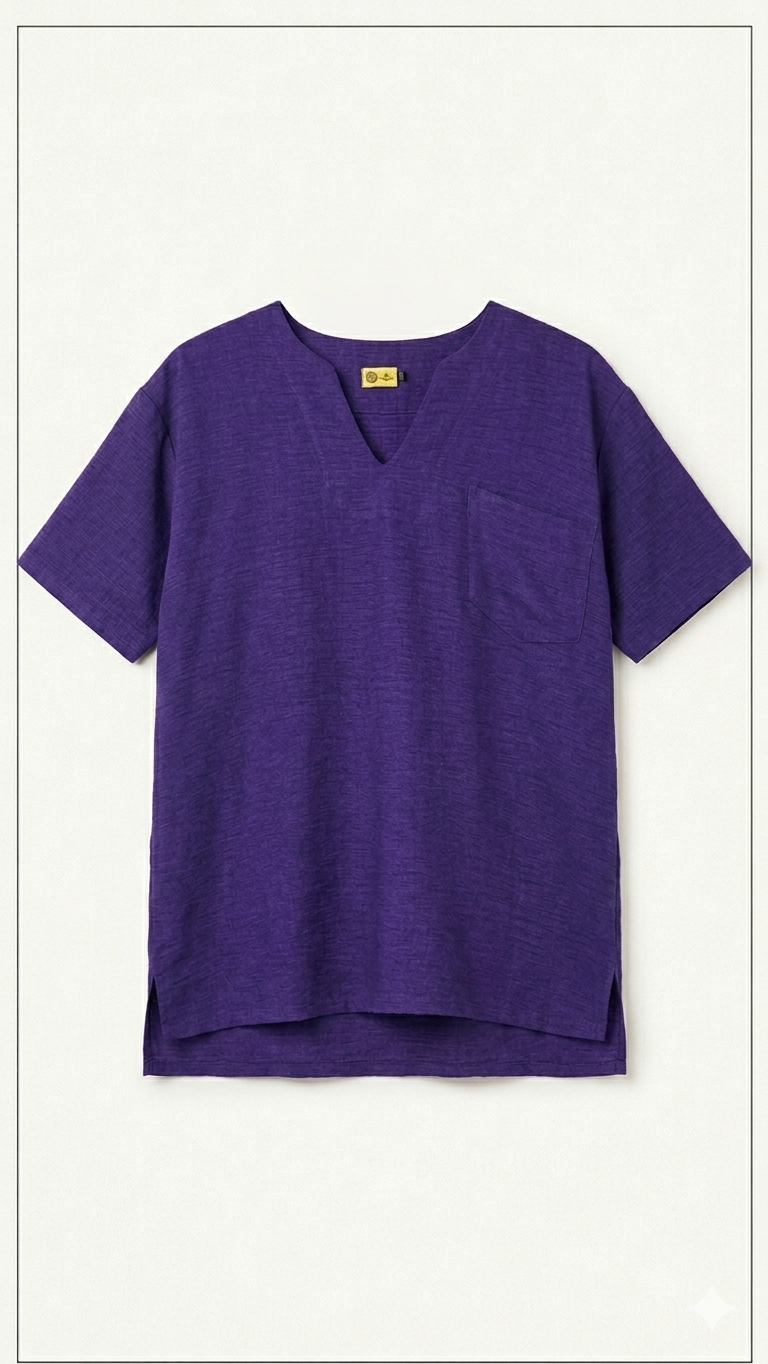 V Neck Linen T-shirt