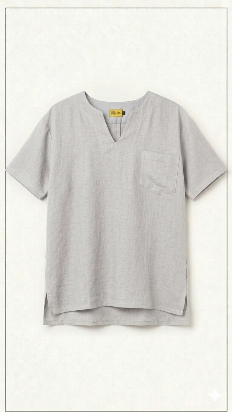 V Neck Linen T-shirt