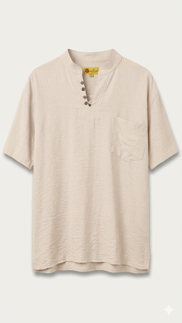 Button Short Sleeve T-Shirt