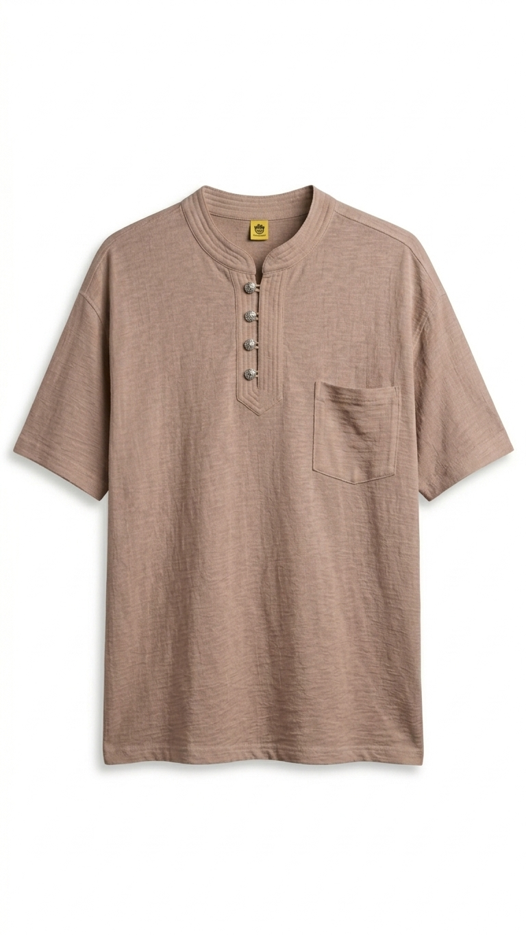Button Short Sleeve T-Shirt