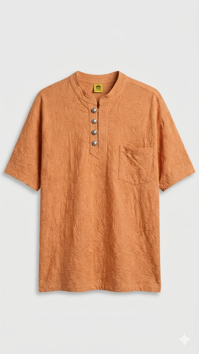 Button Short Sleeve T-Shirt
