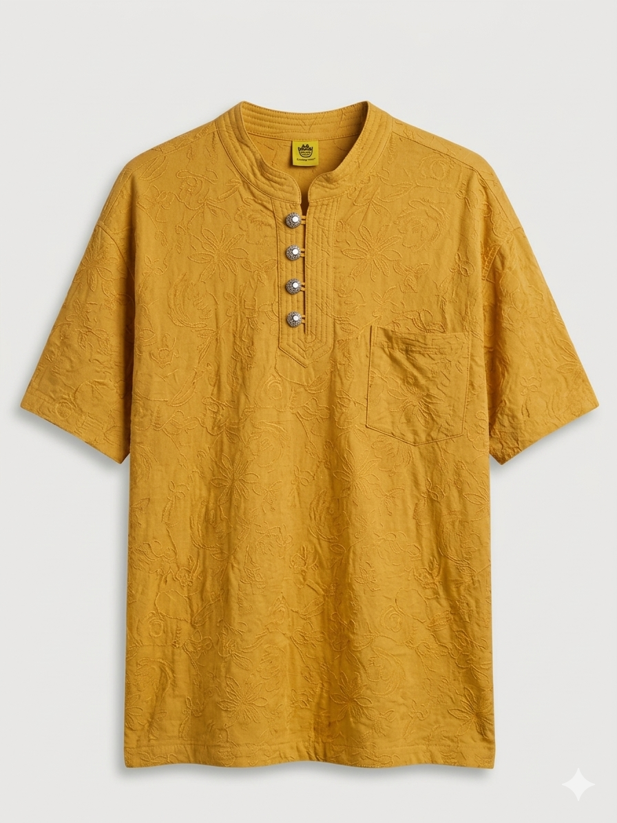 Button Short Sleeve T-Shirt