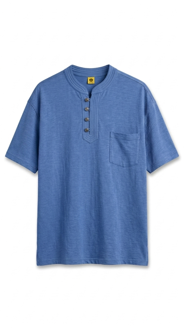 Button Short Sleeve T-Shirt