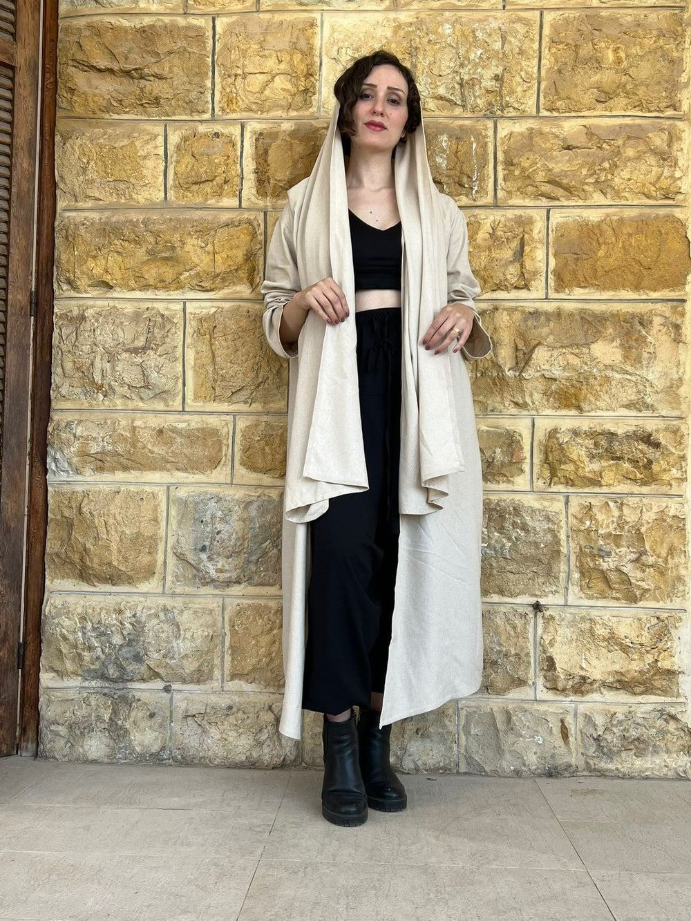 Cardigan Shawl Linen