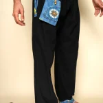 Pants Linen Thai Design-Exotic Patched