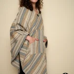 V Poncho Pure Woven Cotton