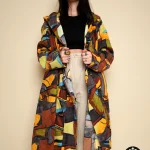 Multicolored HighEnd Fabric V Cardigan