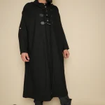 Buttoned Black Gogh Cloak