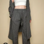 Grey Linen M.wns Pants
