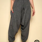 Grey Linen M.wns Harem Pants