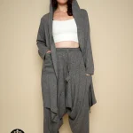 Grey Linen M.wns V. Cardigan