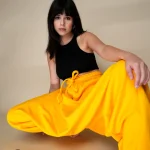 Radiant Yellow Fleece Harem Pants