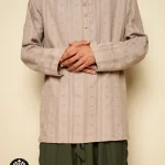 Shirt Linen Buttoned Beige