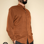 Cocoa Harmony Mandarin Shirt